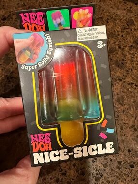 NeeDoh Nice-Sicle Popsicle Squishy Toy - Rainbow